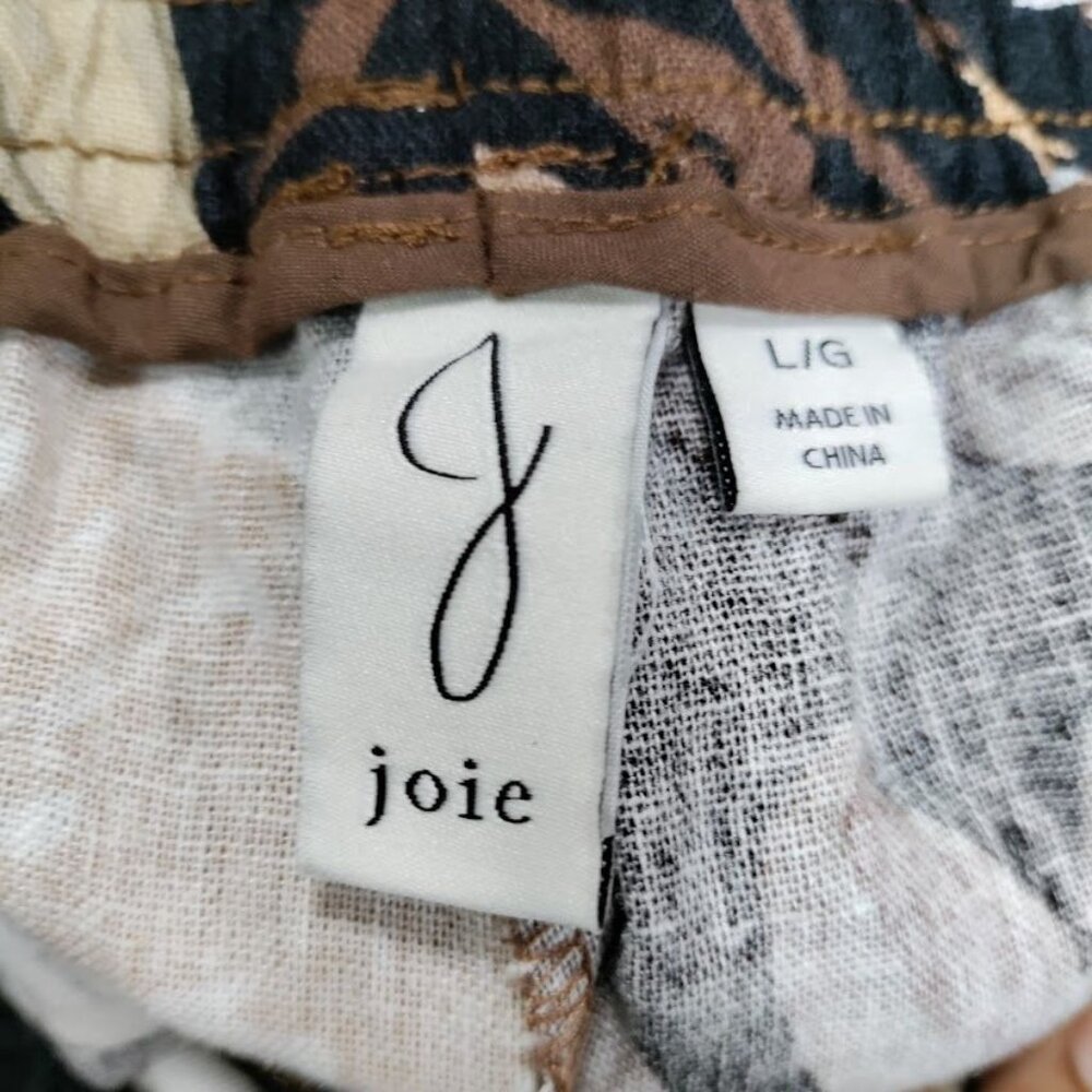 Joie Womens Linen Flowh Boho Artsey Floral Drawstring Pants L - Picture 3 of 13